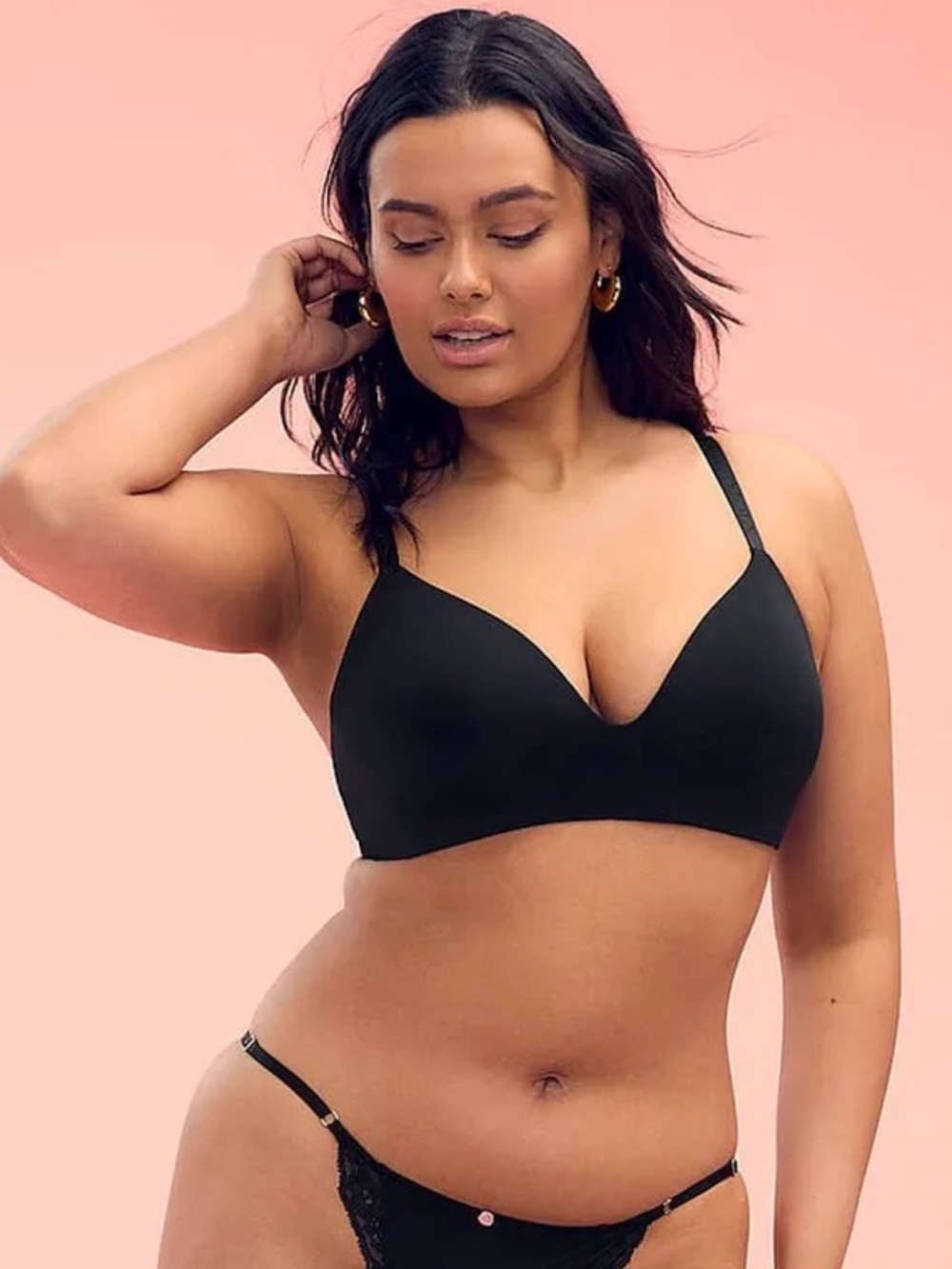 Victoria’s Secret The T-Shirt Lightly Lined Wireless Bra in Black | Size 38B